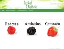 Tablet Screenshot of isabeldietista.com